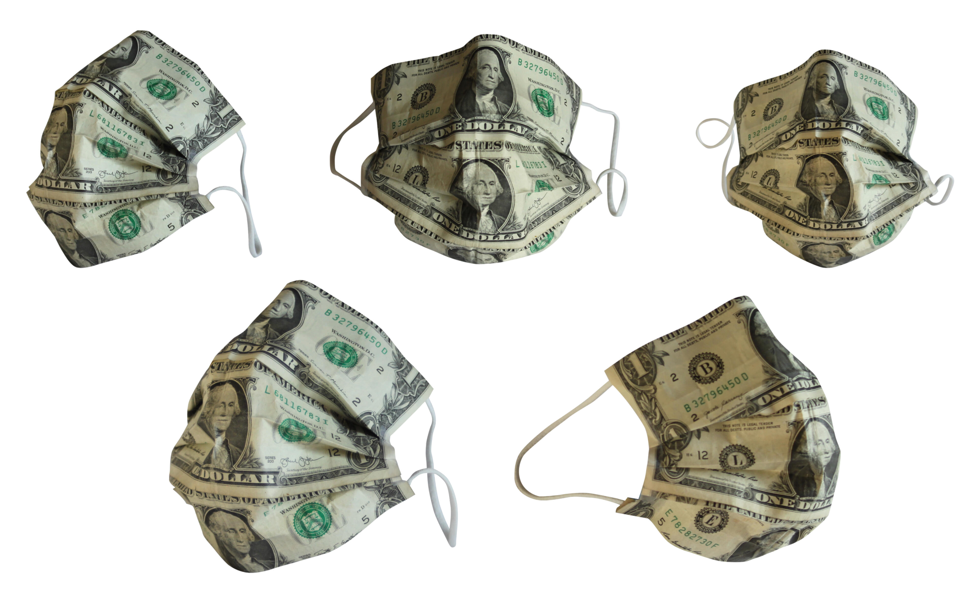 Black sculptural form resembling stacked tires on a white background.